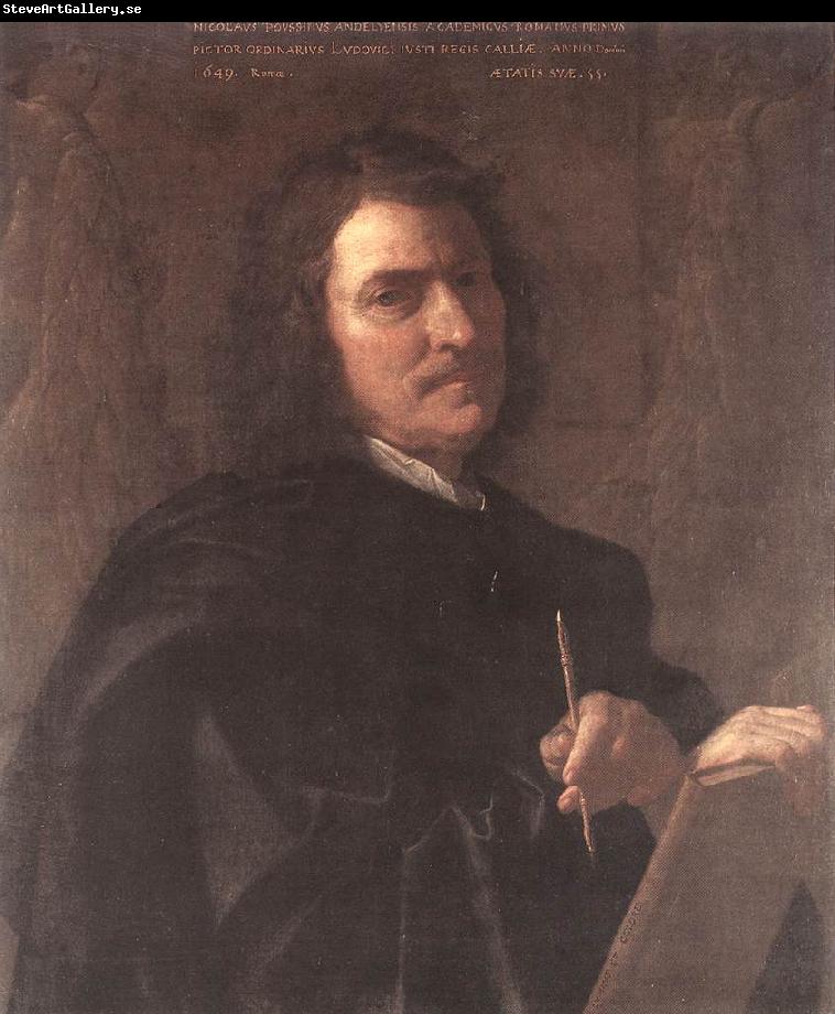 POUSSIN, Nicolas Self-Portrait af